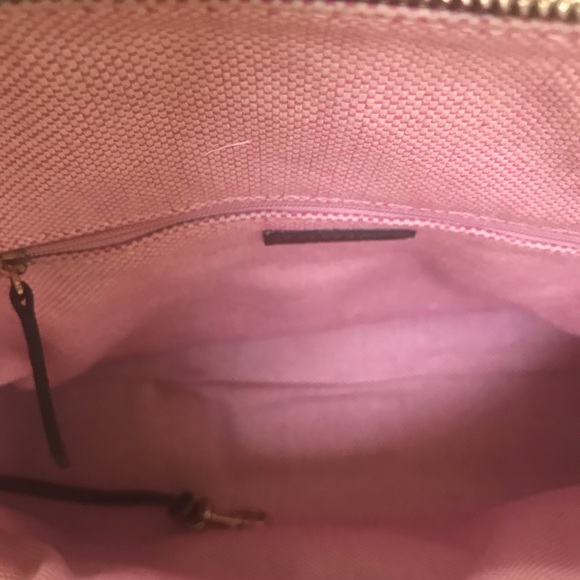 🎉SALE Rare Vintage Dooney & Bourke Brown/Beige Satchel w/ DB Medallion EUC - Picture 11 of 13